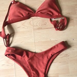 Orange bikini set